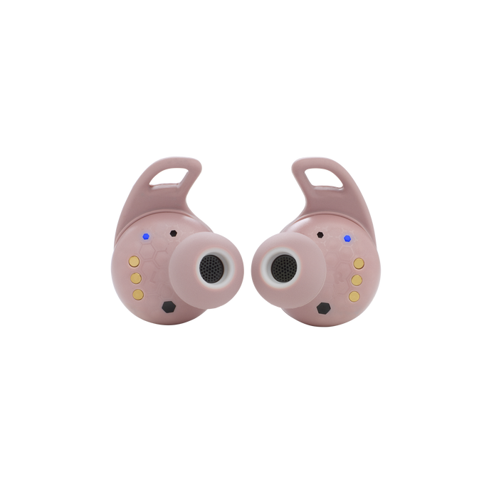 JBL Reflect Flow Pro - Pink - Waterproof true wireless Noise Cancelling active sport earbuds - Back image number null